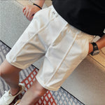 Semi Elastic Waist Casual Shorts