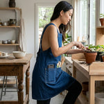 Cross-Back Denim Work Apron