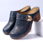 Daisy Leather Mules