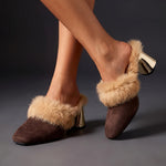Sienna Faux Fur Mules