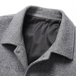 Savile Herringbone Wool Coat