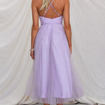 Modern-day Princess Chiffon Suspenders Party Maxi Dress