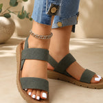 Mira | Textured Strap Comfort Sandals