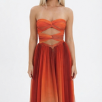 Ava Thornton | Strapless Cut-Out Maxi Dress For Women