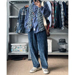 Japanese Retro Washed Corduroy Loose Overalls