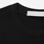 Loose Solid Color Slit Hem T-shirt