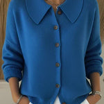 Velia | Cardigan with Shirt Collar