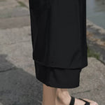 Large Pocket Ice Silk Quick-drying Drape Wide-leg Straight Pants
