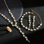 VALERINE | HIGH-END SPARKLE FLOWER JEWELRY SET