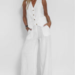 Vest & Pants Cotton Leisure Suit