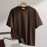 American Retro Patchwork Casual Loose T-shirt