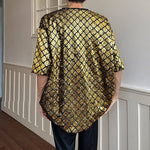 Diamond-patterned Sequined Stage T-shirt