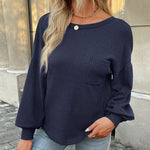 Zeagoo Long Sleeve Backless Hollow Knit Sweater for Women Casual Work Office Loose Fit 2026 | Under