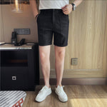 Semi Elastic Waist Casual Shorts