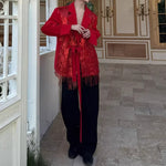 Stage Party Tassel Sequined Blazer