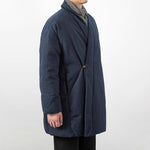 Loose Diagonal Placket Cotton-linen Jacket