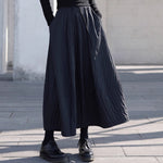 High Waist Pleated Skirt
