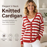 Women's Relaxed V Neck Button Cardigan