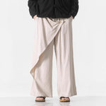 Irregular Retro Casual Trousers