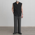 Summer Loose Textured Vest Shirt