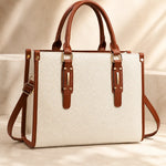 Amara | Woven-Texture Satchel Handbag