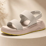 Elena | Ribbed Strap Platform Sandals