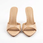 Delphine Croc Heels