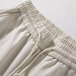 Curved Blade Retro Wide-Leg Casual Straight-Leg Pants