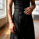 Paolo Wide-Leg Pleated Trousers