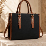 Amara | Woven-Texture Satchel Handbag