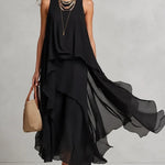 Serena | Layered Chiffon Maxi Dress