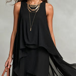 Serena | Layered Chiffon Maxi Dress