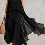 Serena | Layered Chiffon Maxi Dress