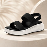 Elena | Ribbed Strap Platform Sandals