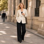 Alessandra Belted Leather Blazer