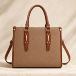 Amara | Woven-Texture Satchel Handbag