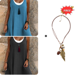 Carla | Two-piece sleeveless dress, loose and casual style