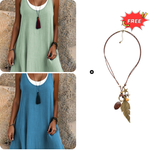 Carla | Two-piece sleeveless dress, loose and casual style