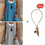 Carla | Two-piece sleeveless dress, loose and casual style