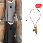Carla | Two-piece sleeveless dress, loose and casual style