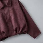Renna Suede Bomber Jacket