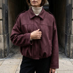 Renna Suede Bomber Jacket