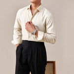 Italian Style One-piece Collar Casual Business Shirt