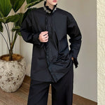 French Diamond Sequin Ruffle Patchwork Shirt