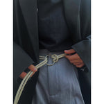 Retro Casual Braided Waist Rope Ring Belt