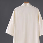Retro-style Cotton Linen Loose V-neck Shirt