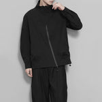 Irregular Neckline Casual Jacket