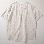 Button Loose Casual Round Neck T-shirt
