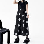 Polka Dot Print LooseWide-leg Overalls