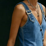 Vera | Long Denim Dress with Buttons